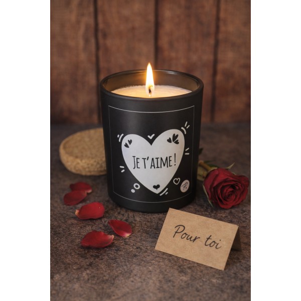 Bougie message Je t'aime